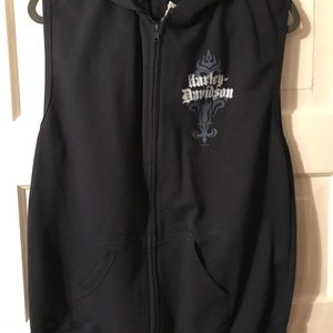 Harley Davidson hoodie vest